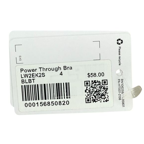 NWT Lululemon Power Through Bra Size 4 - Picture 3 of 4